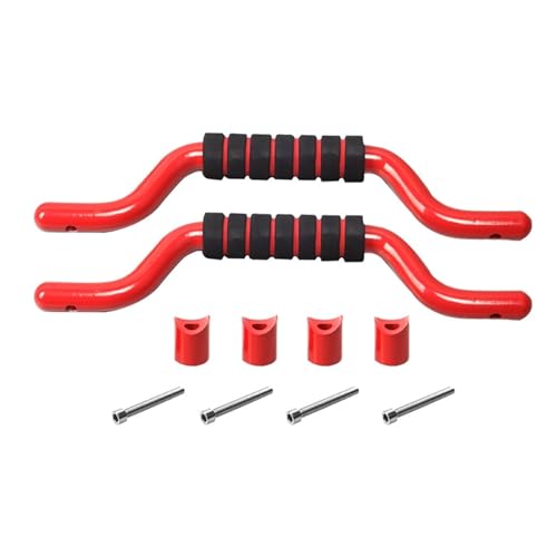 MEXWLOP 2 teile/satz Auto Vordertür Dach Haltegriff Metall Sicherheit Griff, for Ford, for Bronco 2021 + Auto-Haltegriff(Red) von MEXWLOP