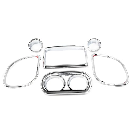 MEXWLOP 6-teilige Chrom-Innenverkleidung for Motorrad-Tachometer, Radio-Lautsprecher, for Harley, Road Glide 2015–2022 Motorrad-Tachometerring MEXWLOP 6-teilige Chrom-Innenverkleidung for Motorrad-Tachometer, Radio-Lautsprecher, for Harley, Road Glide 2015–2022 Motorrad-Tachometerring von MEXWLOP