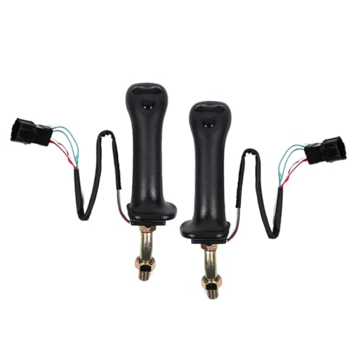MEXWLOP Bagger Joystick Assy Griff Getriebe 3 Tasten, for Doosan, Dh Dx150 215 225 300 370 9c Bagger Kleber Control Stange Zubehör Staubschutz für Baggergriff(Pair) von MEXWLOP