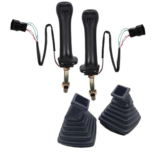 MEXWLOP Bagger Joystick Assy Griff Getriebe 3 Tasten, for Doosan, Dh Dx150 215 225 300 370 9c Bagger Kleber Control Stange Zubehör Staubschutz für Baggergriff(Whole Set) von MEXWLOP