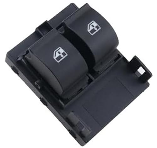 MEXWLOP Elektrische Steuerung Power Master Fenster Schalter, for Fiat Fiorino Citroen Nemo, for Peugeot, Bipper Tepee 735461275 Mit Panel Autofensterschalter(BLACK Without Panel) von MEXWLOP