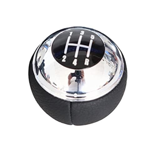 MEXWLOP Schaltknauf 5 6 Gang Auto Schaltknauf Leder Schalthebel Hand Kugelschreiber, for, R50 1 D R52 R53 for S 3 for Türen 2001-2008 Schaltknauf(BLACK 5-speed Black) von MEXWLOP