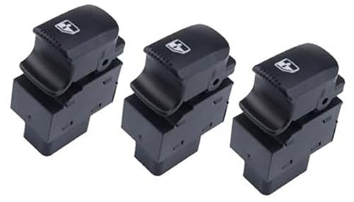 MEXWLOP Steuerschalter Autofensterschalter, for Hyundai, for Santa Fe CM 2007-2011 93570-2B000 935702B000 (1 Beifahrerschalter) Autofensterschalter(BLACK 3 Passenger Switch) von MEXWLOP