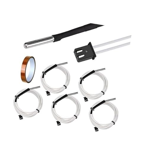 MEXWLOP Thermistor 3D-Drucker NTC 100K Temperatursensor, for E3D V6 Hotend, 5 PCS Heizpatronentemperaturthermistor von MEXWLOP