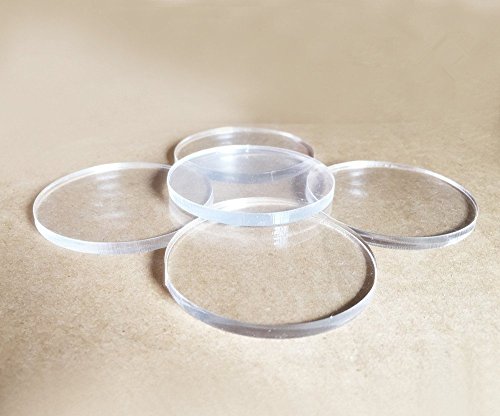 Set aus 20 runden, 0,31 cm großen, lasergeschnittenen Plexiglas-Scheiben von Meya Set aus 20 runden, 0,31 cm großen, lasergeschnittenen Plexiglas-Scheiben von Meya von MEYA