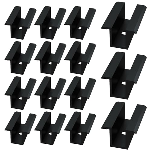 15x Aluminium Mittelklemme,Photovoltaik Randklemme Für Modulhöhe 25 bis 45 mm,Photovoltaik Montageschiene Zubehör,Solarmodule Halterung Klemmen,Solarmodul Klemme Für Solarpanel von MEYAGOT