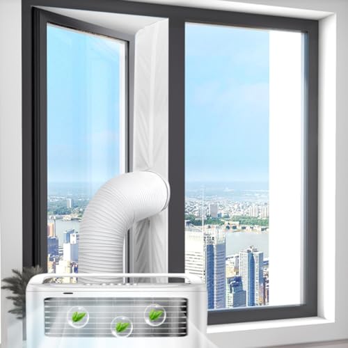 Fensterabdichtung Für Mobile Klimageräte 400cm Klimaanlage Fensterabdichtung Kein Bohren Mit 4 Reißverschlüsse Hot Air Stop Zum Anbringen An Fenster, Dachfenster, Flügelfenster(Rohr Nicht Inbegriffen) Fensterabdichtung Für Mobile Klimageräte 400cm Klimaanlage Fensterabdichtung Kein Bohren Mit 4 Reißverschlüsse Hot Air Stop Zum Anbringen An Fenster, Dachfenster, Flügelfenster(Rohr Nicht Inbegriffen) von MEYAGOT