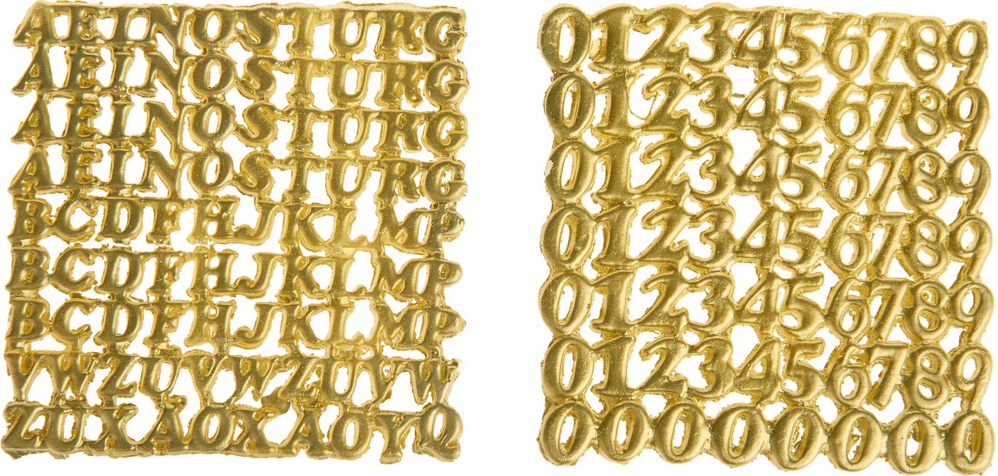 MEYCO Hobby Stumpenkerze Wachsset Zahlen & Buchstaben, 158 Stück von MEYCO Hobby
