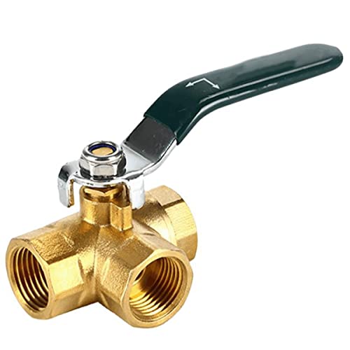 3-Wege-Kugelhahn, Edelstahl 3-Wege-L-Typ Kugelhahn Innengewinde Wasser Öl Dampf Mehrere Größen(3/8In) von MEYINGOU
