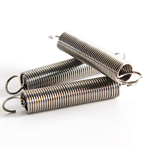 Druckfedern, Torsionsfeder aus Edelstahl, Doppelhaken-Zugfeder, 15-teilige kleine(1 * 10 * 100mm) von MEYINGOU