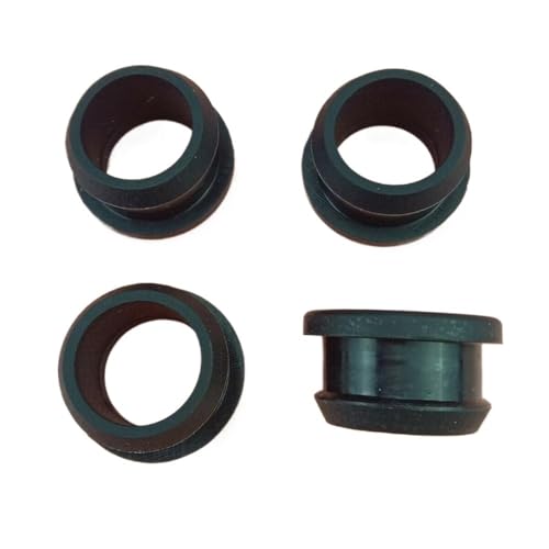 Gummi-Verschlusskappen, Staubstopfen, 1/2/5 Stück schwarze Silikonkautschuk-Schnapptülle 4,5–50,6 mm Lochstopfen Endkappen Bung Drahtkabel schützen Busch(2pcs,20Mm Bore 16Mm) von MEYINGOU