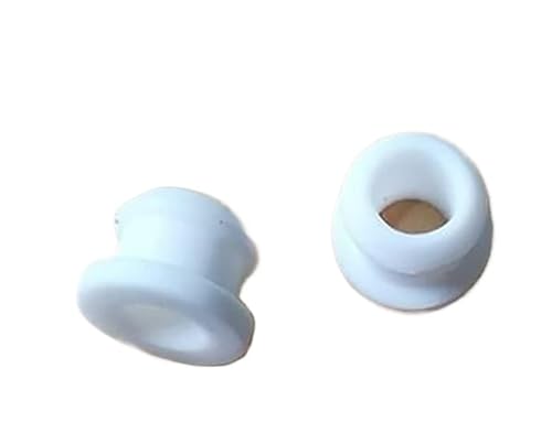 Gummi-Verschlusskappen, Staubstopfen, 1/2/5 Stück weiße Silikonkautschuk-Schnapptülle 4,5–50,6 mm Lochstopfen Endkappen Bung Drahtkabel schützen Busch(2pcs,5.5Mm Bore 3Mm) von MEYINGOU
