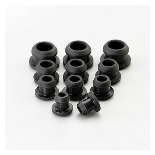 Gummi-Verschlusskappen, Staubstopfen, 10 Stück 2,5 mm ~ 14 Kappen Dichtungsstopfen Staubdichter Lochstopfen Temperaturbeständigkeit 250 °C -40(7.5mm) von MEYINGOU