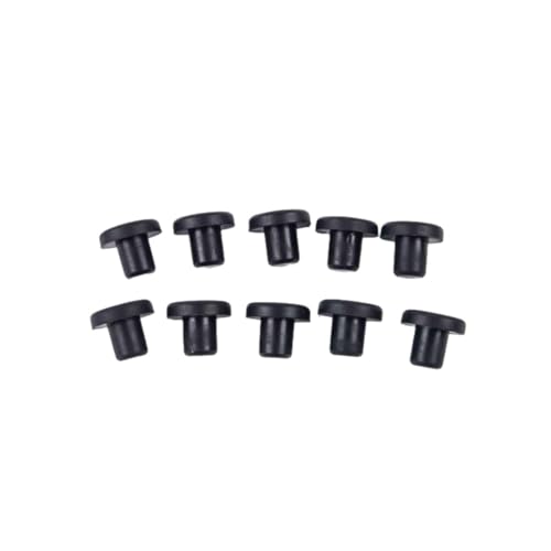 Gummi-Verschlusskappen, Staubstopfen, 10 Stück Lochkappen aus Vollgummi, 3,5–12 mm, hohe Temperaturbeständigkeit, T-Typ-Dichtungslochstopfen, staubdichte Dichtungsendkappen(8MM) von MEYINGOU