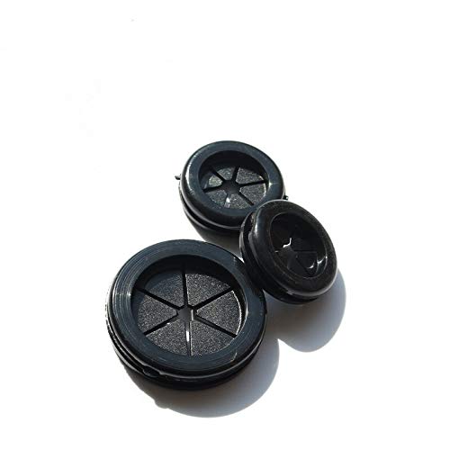 Gummi-Verschlusskappen, Staubstopfen, 10 stücke 25mm Flache Dichtung O Ring Staub Loch Stecker for Elektrische Box Einlass Outlet Kabel Halter Schutz(40mm) von MEYINGOU