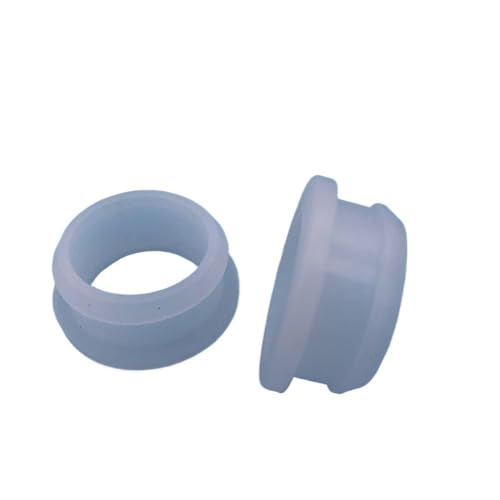Gummi-Verschlusskappen, Staubstopfen, 10 teile/satz Silikon Gummi Snap-auf Tülle Loch Stecker 2mm-30mm Bung Kabel Verdrahtung Schützen(Transparent,A25mm Hole20mm) von MEYINGOU