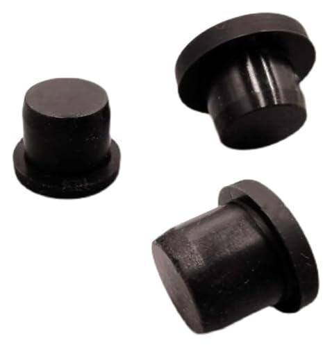 Gummi-Verschlusskappen, Staubstopfen, 5 stücke Runde Hohe Temperatur Widerstand T Typ Silikon Loch Kappen Staub-Proof Dichtung Stanzen End(6mm) von MEYINGOU