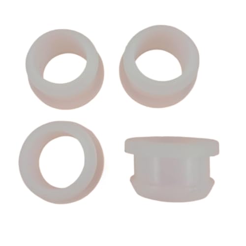 Gummi-Verschlusskappen, Staubstopfen, 5Pcs Transparent Silikon Gummi Snap-Auf Tülle 4,5-50,6 Mm Loch Stecker End Kappen Bung Draht Kabel Schützen Bush(6.5Mm Bore 4Mm) von MEYINGOU