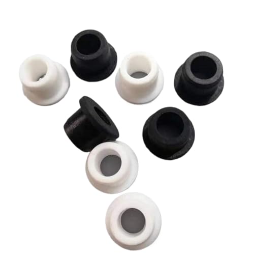 Gummi-Verschlusskappen, Staubstopfen, Runde hohle Silikonkautschuk-Tülle, Lochstecker, Kabelverdrahtung, Schutzbuchsen, O-Ringe, versiegelte Dichtung, Gummi, 2 Stück(Black,24mm(Bore 14mm) 2pcs) von MEYINGOU