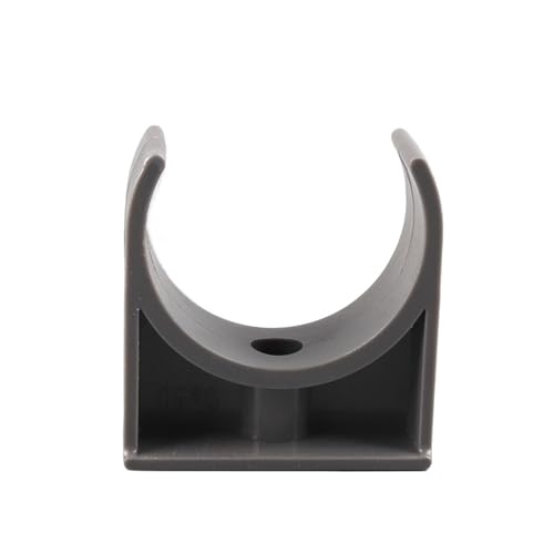 PVC-Rohrhalter, Kunststoff-Rohrverschraubung, 10 stücke PVC Rohr Klemme ID 20~50mm Fisch Tank Wasser Versorgung Rohr U-Typ Karte Klammer Retainer bewässerung Rohr Befestigen Werkzeuge(Grey,20mm) von MEYINGOU