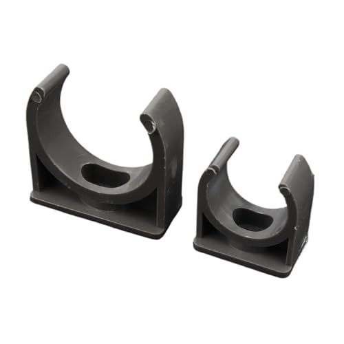 PVC-Rohrhalter, Kunststoff-Rohrverschraubung, 10 teile/los ID 20~50mm PVC Rohr Klemme Garten Wasser Anschlüsse Bewässerung Armaturen Feste U-Typ Wasser Rohr clip Clamp Strap(G1 20mm) von MEYINGOU