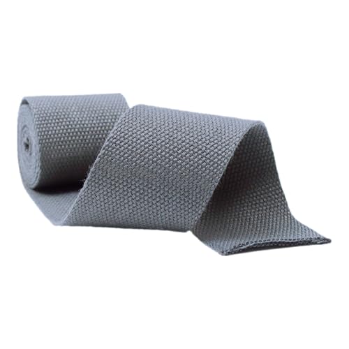 Polypropylen-Gurtband, Gurtbänder aus Polyester-Baumwolle, 20–50 mm, mehrfarbig, 9 Meter/Rolle(Grey,20 mm) von MEYINGOU