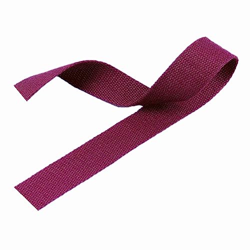 Polypropylen-Gurtband, Gurtband 20 mm – Baumwoll-Gurtband for Taschengurte, Fracht-/Gepäckgurte, DIY-Handwerk(Wine Red,5 yard) von MEYINGOU