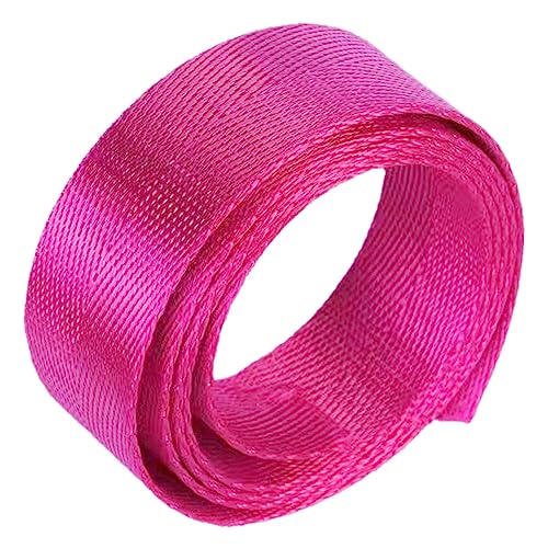 Polypropylen-Gurtband, Nylon Gurtband 38mm Fischgrät Tasche Strap 5-20 Yard Multicolor DIY Handwerk Reparatur(Rose Red,20 yard) von MEYINGOU