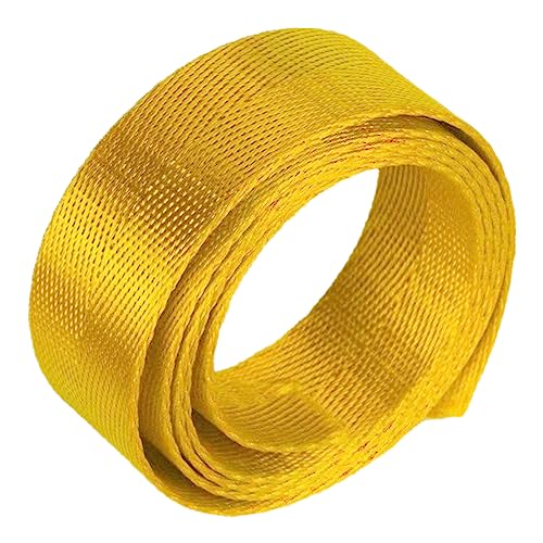 Polypropylen-Gurtband, Nylon Gurtband 38mm Fischgrät Tasche Strap 5-20 Yard Multicolor DIY Handwerk Reparatur(Yellow,20 yard) von MEYINGOU