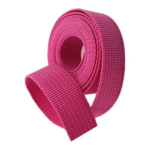 Polypropylen-Gurtband, Polypropylen-Gurtband, 50 mm, 5–50 Yards, mehrfarbig, for Taschengriffe, Rucksäcke, Gepäckumreifung(Rose Red,5 yard) von MEYINGOU