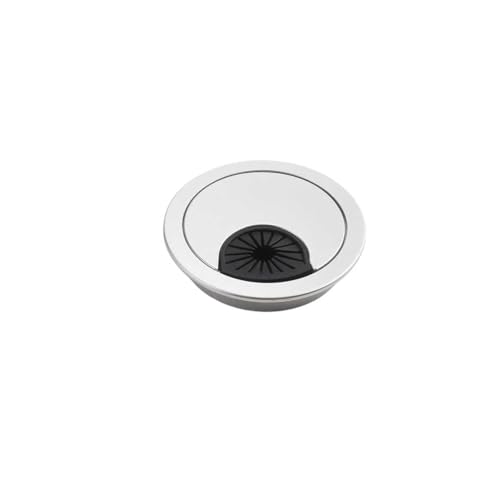 Schreibtischtülle, 8PCS Schreibtisch Loch Abdeckung Abnehmbare Büro Tisch Kabel Tülle 53mm Schwarz(Silver,50mm) von MEYINGOU
