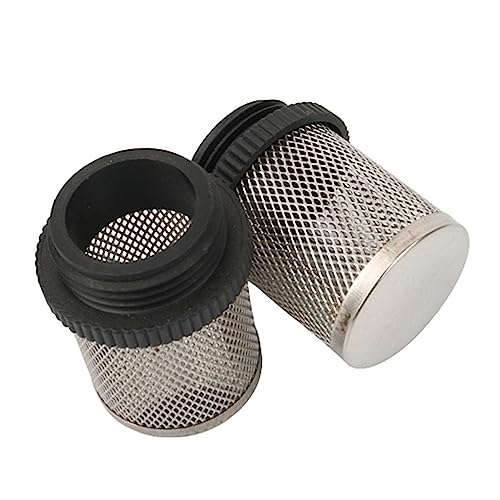 Wasserrohr-Bewässerungsfilter, Schlauchfilter, 2 stücke 304 Edelstahl Filter for Garten Bewässerung Aquarium Wasserpumpe Fillter Kunststoff Außengewinde Filter(32mm) von MEYINGOU