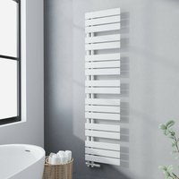 Badheizkörper Weiß Flach Handtuchtrockner 1662x400mm Asymmetrie Handtuchheizkörper 697 Watt Seitenanschlusss - Meykoers von MEYKOERS