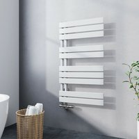 Meykoers - Badheizkörper Weiß Flach Handtuchtrockner 899x500mm Asymmetrie Handtuchheizkörper 441 Watt Seitenanschlusss von MEYKOERS