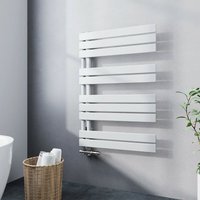 Meykoers - Badheizkörper Weiß Flach Handtuchtrockner 899x600mm Asymmetrie Handtuchheizkörper 532 Watt Seitenanschlusss von MEYKOERS