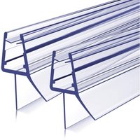 Duschdichtung 2x100cm, duschtür dichtung pvc Ersatzdichtung für Duschkabine Schwallschutz für 4-6mm Glas - 2 Stück - Meykoers von MEYKOERS