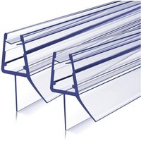 Duschdichtung 2x60cm, duschtür dichtung pvc Ersatzdichtung für Duschkabine Schwallschutz für 7-8mm Glas - 2 Stück - Meykoers von MEYKOERS