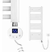 Elektrischer Handtuchtrockner mit 300W digital Thermostat 100x40cm Weiß Badheizkörper - Meykoers von MEYKOERS
