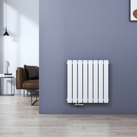 Heizkörper Design Flachheizkörper 63x62cm Horizontal Einzelne Schicht Seitenanschluss 450W - 630x620mm Einlagig Weiß Radiator - Meykoers von MEYKOERS