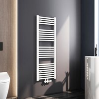 Heizkörper Handtuchwärmer 120x40cm Weiß Badheizkörper Handtuchtrockner Mittelanschluss 427 Watt - Meykoers von MEYKOERS
