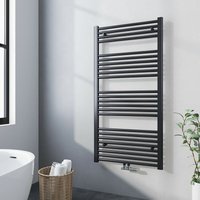 Meykoers Handtuchheizkörper Anthrazit 120x60cm Badheizkörper 598 Watt Gerade Heizkörper Mittelanschluss von MEYKOERS