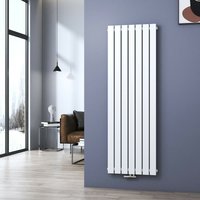 Heizkörper Design Flachheizkörper 160x54cm Vertikal Einzelne Schicht Mittelanschluss 991W - 1600x540mm Einlagig Weiß Radiator - Meykoers von MEYKOERS