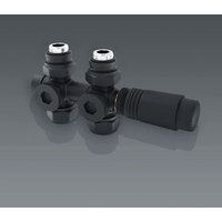 Meykoers Ventil für Handtuchheizkörper mit Thermotstat Mittenanschluss Heizkörper - Eck und Durchgangsform Anschlussgarnitur Set φ16G1/2" Anthrazit Meykoers Ventil für Handtuchheizkörper mit Thermotstat Mittenanschluss Heizkörper - Eck und Durchgangsform Anschlussgarnitur Set φ16G1/2" Anthrazit von MEYKOERS