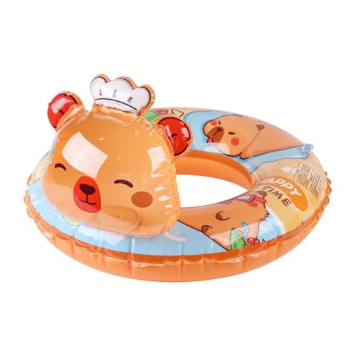 MEZHEN Aufblasbarer Schwimmring Kinder Schwimmreifen Capybara Schwimmbecken Wasserring Baby Aufblasbar Luftmatratze Schwimmring Beach Party Pool Schwimmkissen Capybara von MEZHEN