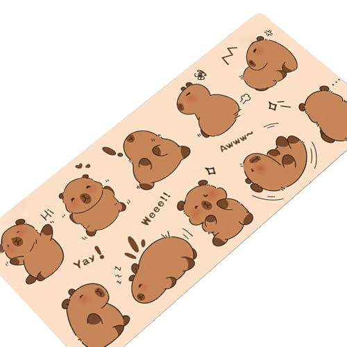 MEZHEN Schreibtischunterlage Capybara Gaming Mauspads XXL Mauspad Desk Mat Anti Rutsch PC Mausmatte Groß Mousepad Capybara Gaming Schreibtisch Zubehör Mat Büro Deko MEZHEN Schreibtischunterlage Capybara Gaming Mauspads XXL Mauspad Desk Mat Anti Rutsch PC Mausmatte Groß Mousepad Capybara Gaming Schreibtisch Zubehör Mat Büro Deko von MEZHEN
