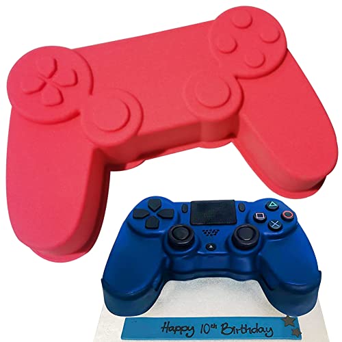 MEZHEN Silikonformen Gamepad Backform Game Controller Kuchenform Silikon Form 3D Kuchenbackform Mousse Videospiel Motivbackformen Gelee Dessert Seifenform Geburtstag von MEZHEN