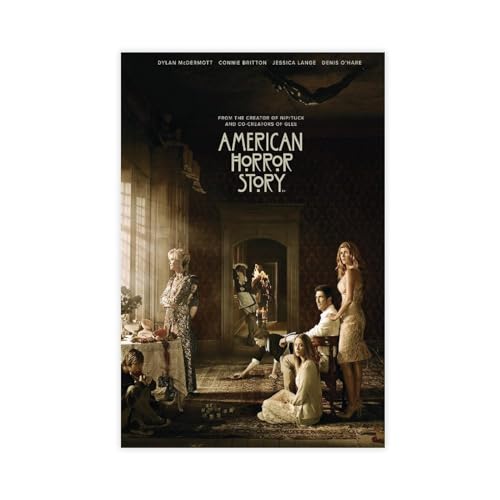 MEZUMI American Horror Story Cover Leinwand Poster Wandkunst Dekor Druck Bild Gemälde für Wohnzimmer Schlafzimmer Dekoration ungerahmt 40 x 60 cm von MEZUMI