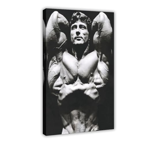 MEZUMI Frank Zane Bodybuilders Leinwand-Poster, Wandkunst, Dekordruck, Bild Gemälde für Wohnzimmer, Schlafzimmer, Dekoration, Rahmen-Stil, 30 x 45 cm von MEZUMI