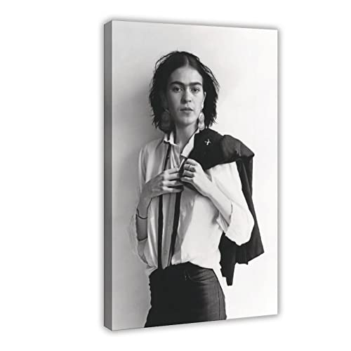 MEZUMI Frida Kahlo 2 Leinwand-Poster, Wandkunst, Dekordruck, Bild, Gemälde für Wohnzimmer, Schlafzimmer, Dekoration, Rahmen-Stil, 30 x 45 cm von MEZUMI