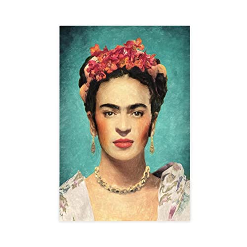 MEZUMI Leinwandposter Frida Kahlo 7, Schlafzimmer, Dekoration, Sport, Landschaft, Büro, Raumdekoration, Geschenk, ungerahmt, 50 x 75 cm von MEZUMI